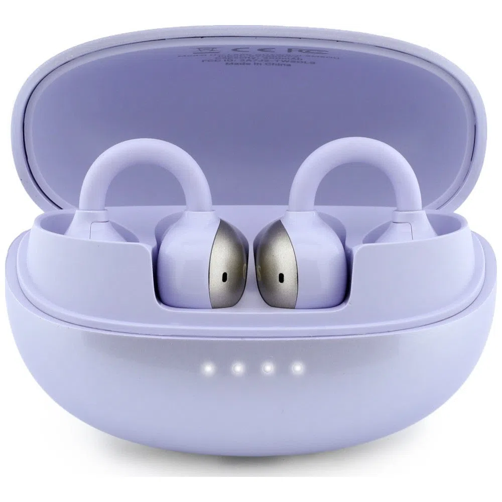 Auricolare Bluetooth Guess Finitura Metallica Parti Elettroporate Classico, TWS, Viola — 1