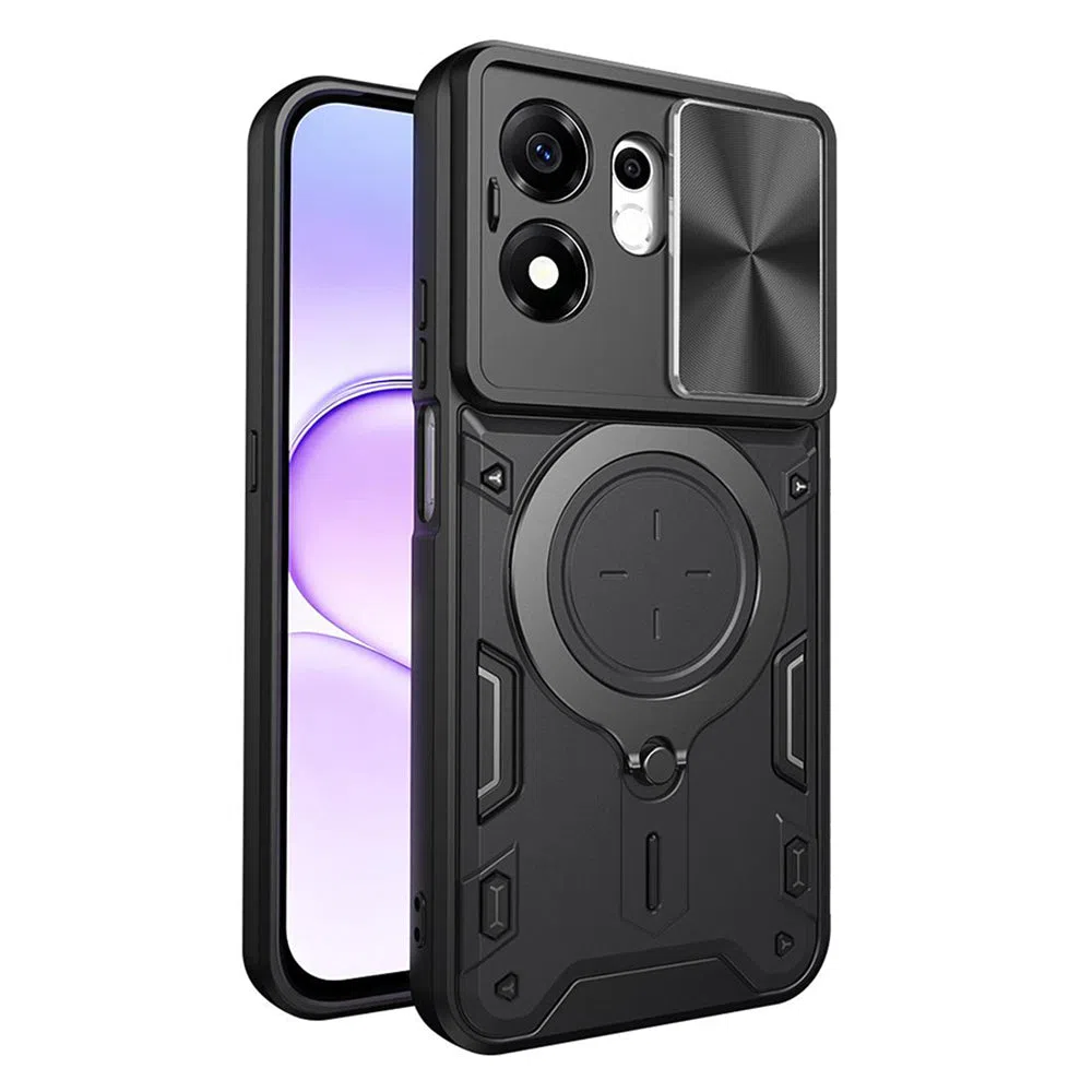Custodia per Honor 600 Smart, Techsuit, CamGuard Pro, Nera — 1