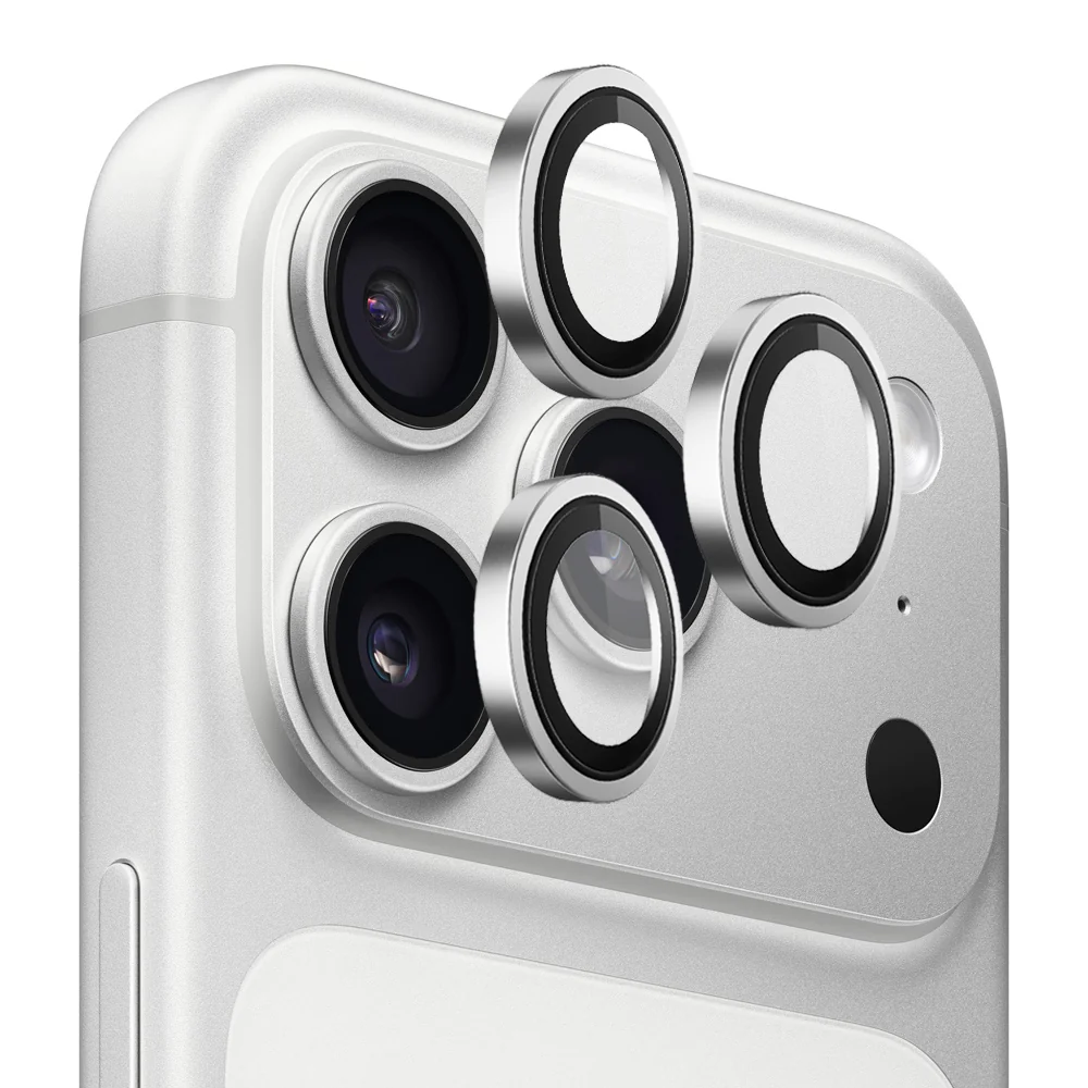 Pellicola protettiva per fotocamera posteriore Lito Titanium AR per Apple iPhone 18 Pro / 18 Pro Max, vetro temperato, argento — 1