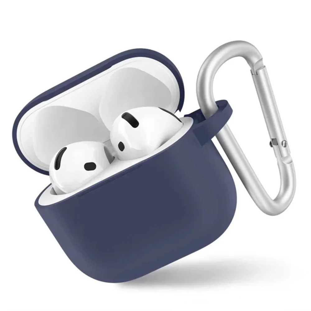 Custodia Blueo Liquid per Apple AirPods 4, Blu Navy — 1