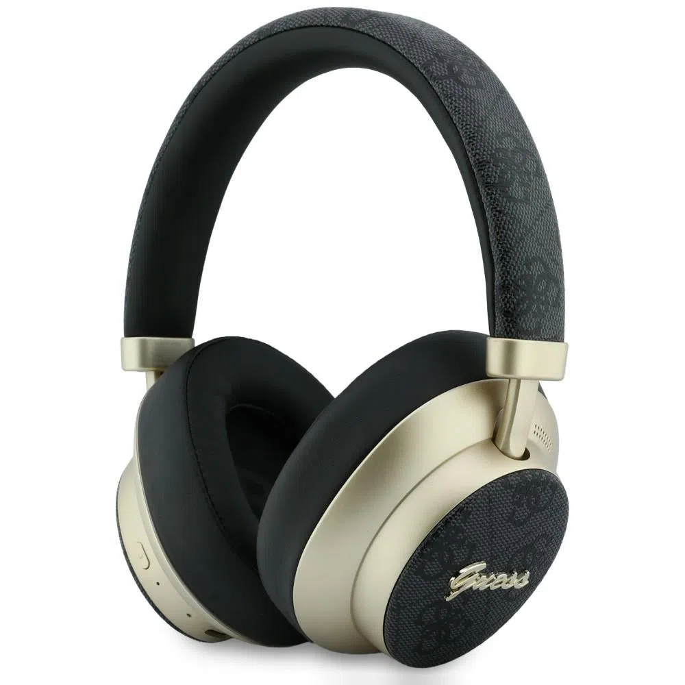 Auricolare Bluetooth Guess 4G Gold Script Metal, A2DP, Nero — 1