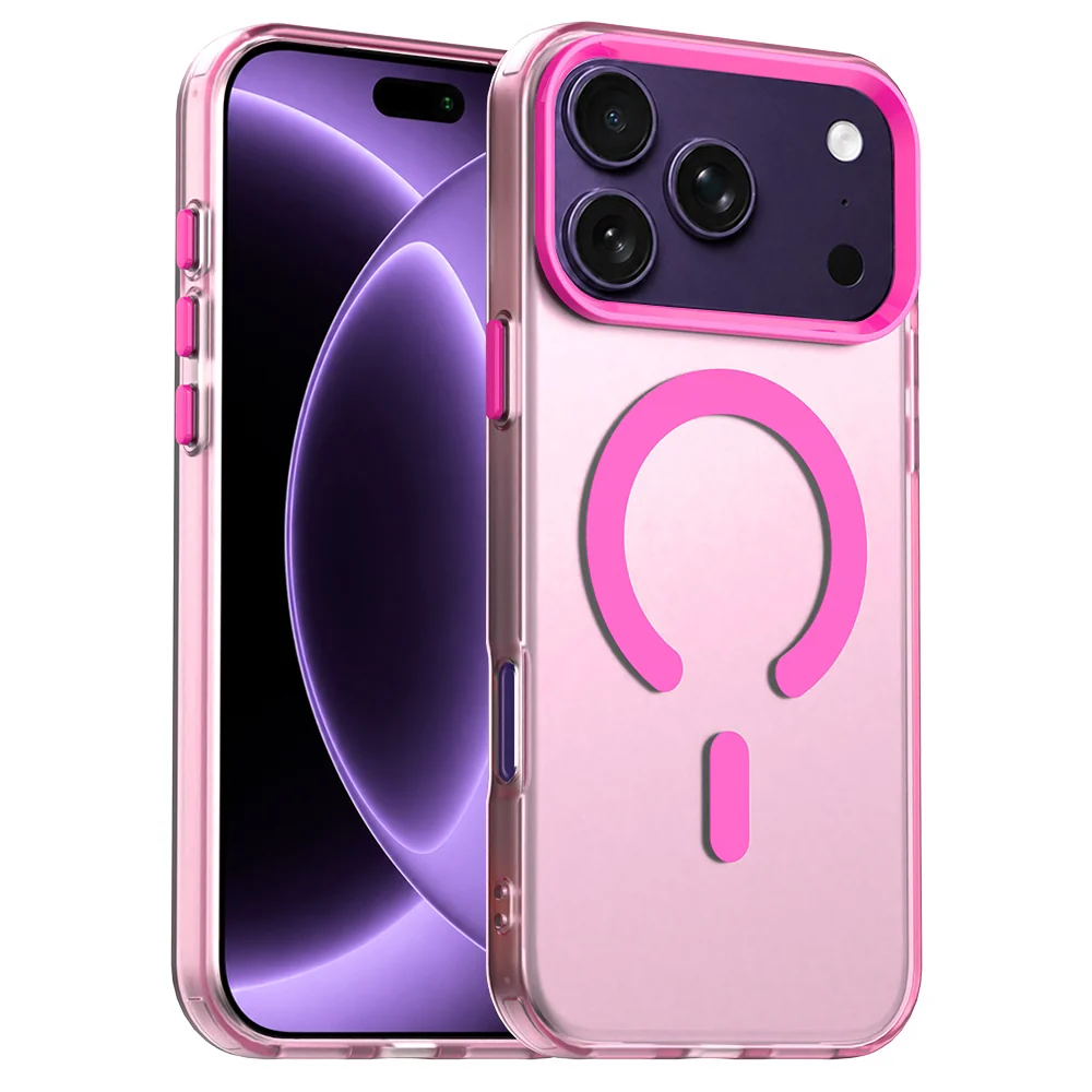 Custodia MagSafe per Apple iPhone 18 Pro / 17 Pro, Techsuit, CandyCase, Rosa — 1