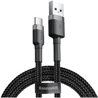 Cavo Dati e Ricarica USB-A - USB-C Baseus Cafule, 18W, 3m, Grigio CATKLF-UG1