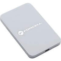 Batteria Esterna Wireless Forcell F5K8, 5000mAh, 15W, PD + FQI, 1 x QI - 1 x USB-C, Bianca