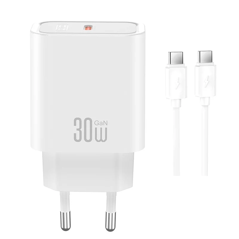 Caricatore da rete con cavo USB-C XO Design CE41, 30W, 3A, 1 x USB-C, Bianco — 1
