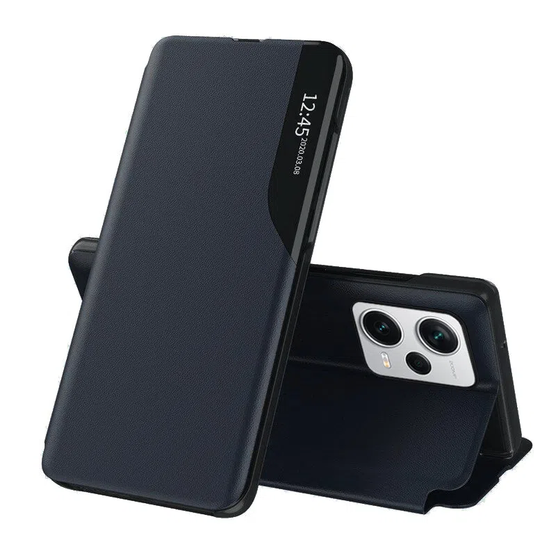 Custodia per Xiaomi Poco X5 Pro / Redmi Note 12 Pro 5G, Techsuit, eFold, Blu Scuro — 1