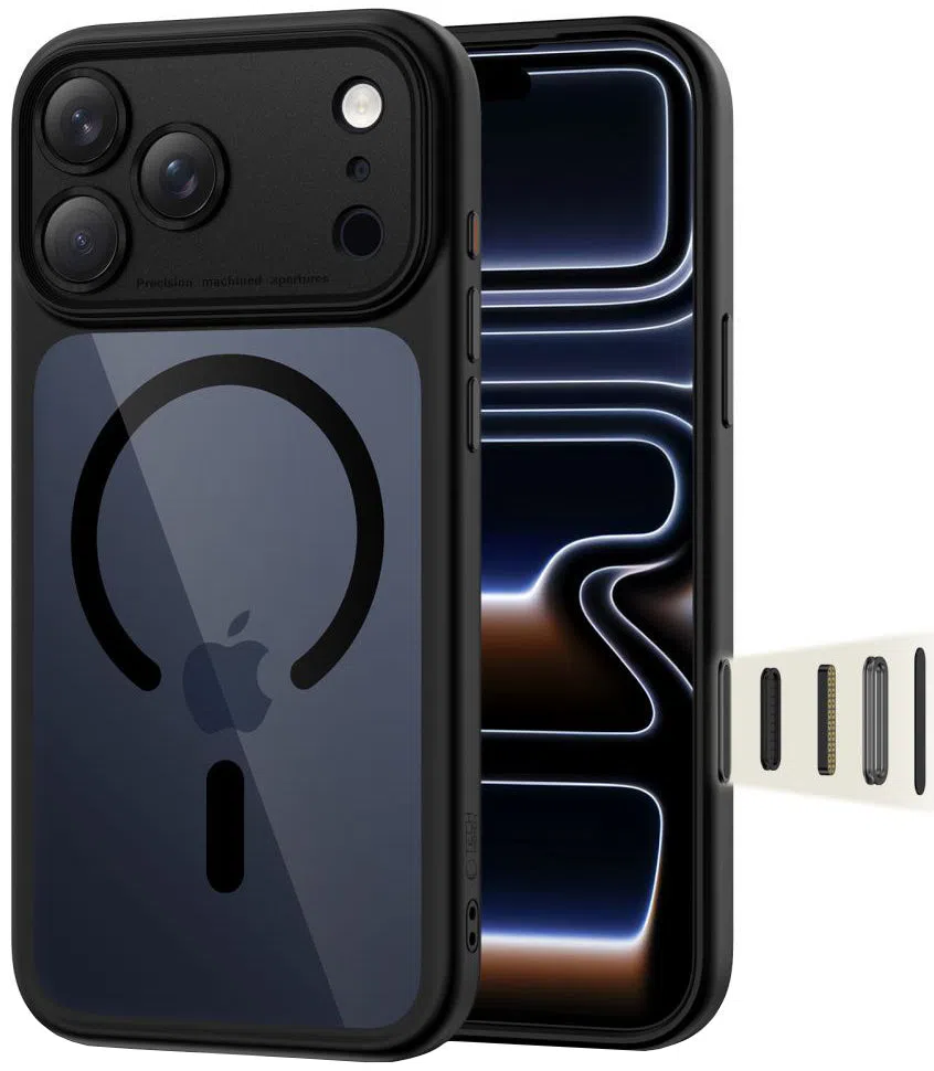 Custodia MagSafe per Apple iPhone 17 Pro, Tech-Protect, MagPeak, Blu Navy — 2