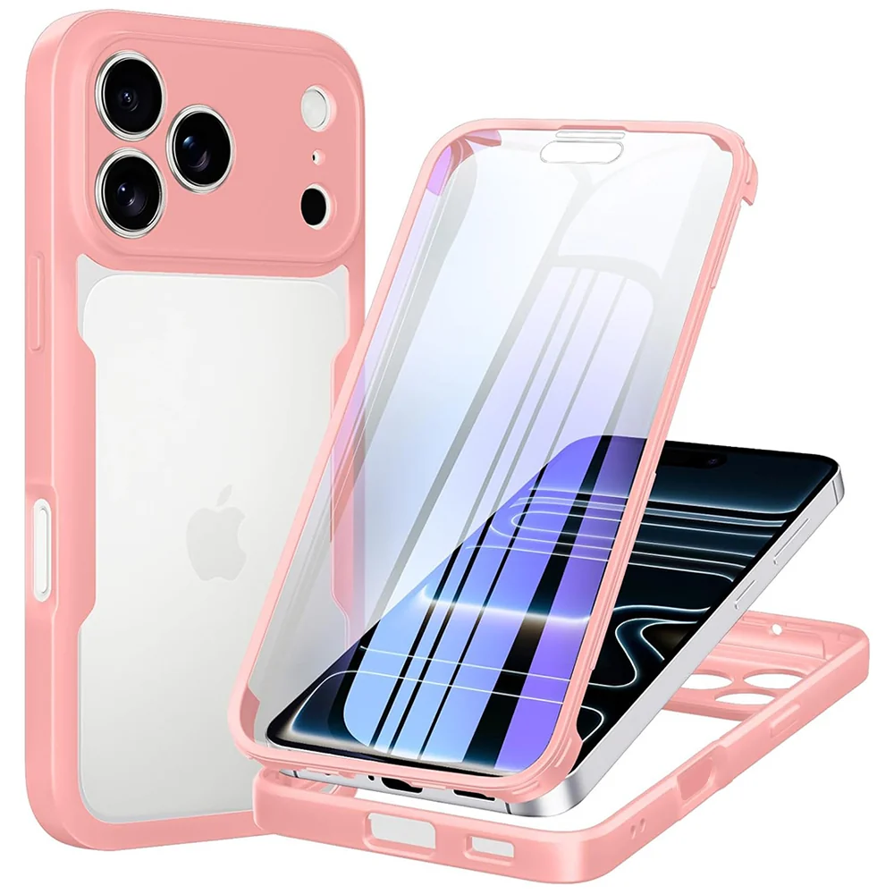 Custodia per Apple iPhone 18 Pro / 17 Pro, Techsuit, ColorVerse 360, Rosa — 1