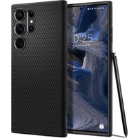 Custodia per Samsung Galaxy S23 Ultra S918, Spigen, Liquid Air, Nera Opaca ACS05614