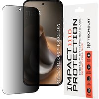 Pellicola protettiva Privacy Techsuit per Motorola Moto G77 / G67, Vetro Temperato, Full Glue, 111D