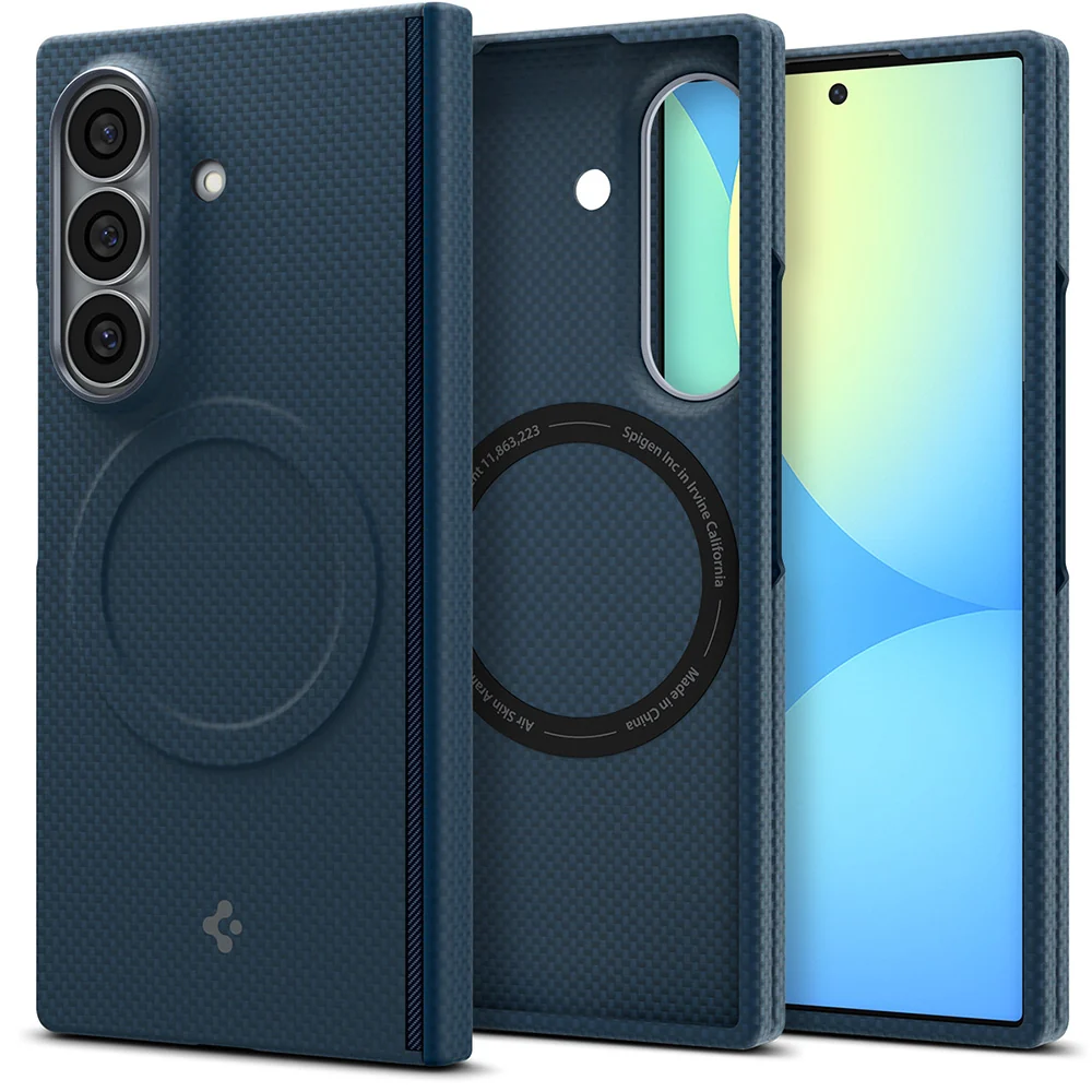 Custodia MagSafe per Samsung Galaxy Z Fold8 Ultra F976, Spigen, Air Skin, Blu Navy ACS11852 — 1