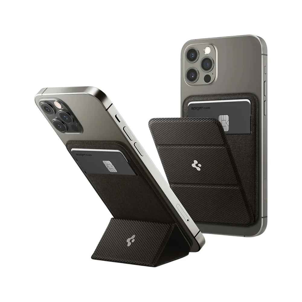 Portafoglio MagSafe, Spigen, MagFit Smart Fold, Grigio AMP02766 — 1