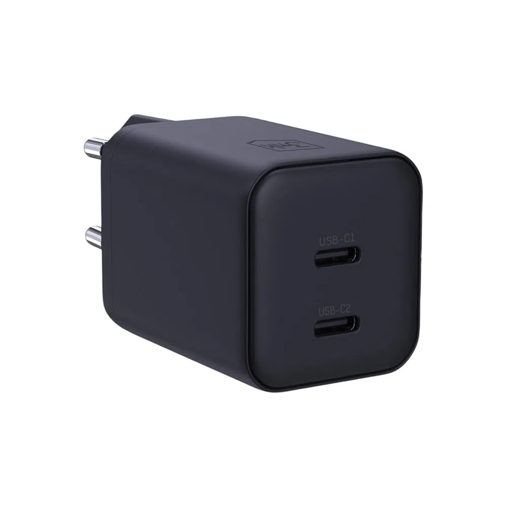 Caricatore da rete 3MK Hyper, 45W, 2 x USB-C, Nero — 1