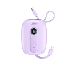 Batteria Esterna XO Design PR246, 10000mAh, 22.5W, PD, 1 x Lightning - 2 x USB-C, Viola