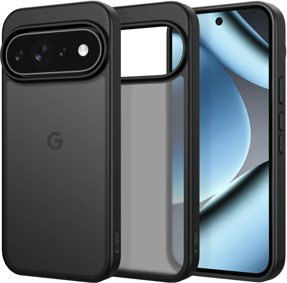 Custodia per Google Pixel 11 Pro / 11 / 10 Pro / 10 / 9, Tech-Protect, Magmat, Nero Opaco — 1