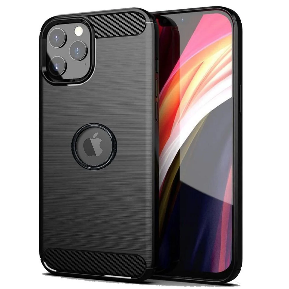 Custodia per Apple iPhone 13, OEM, Carbonio, Nera — 1