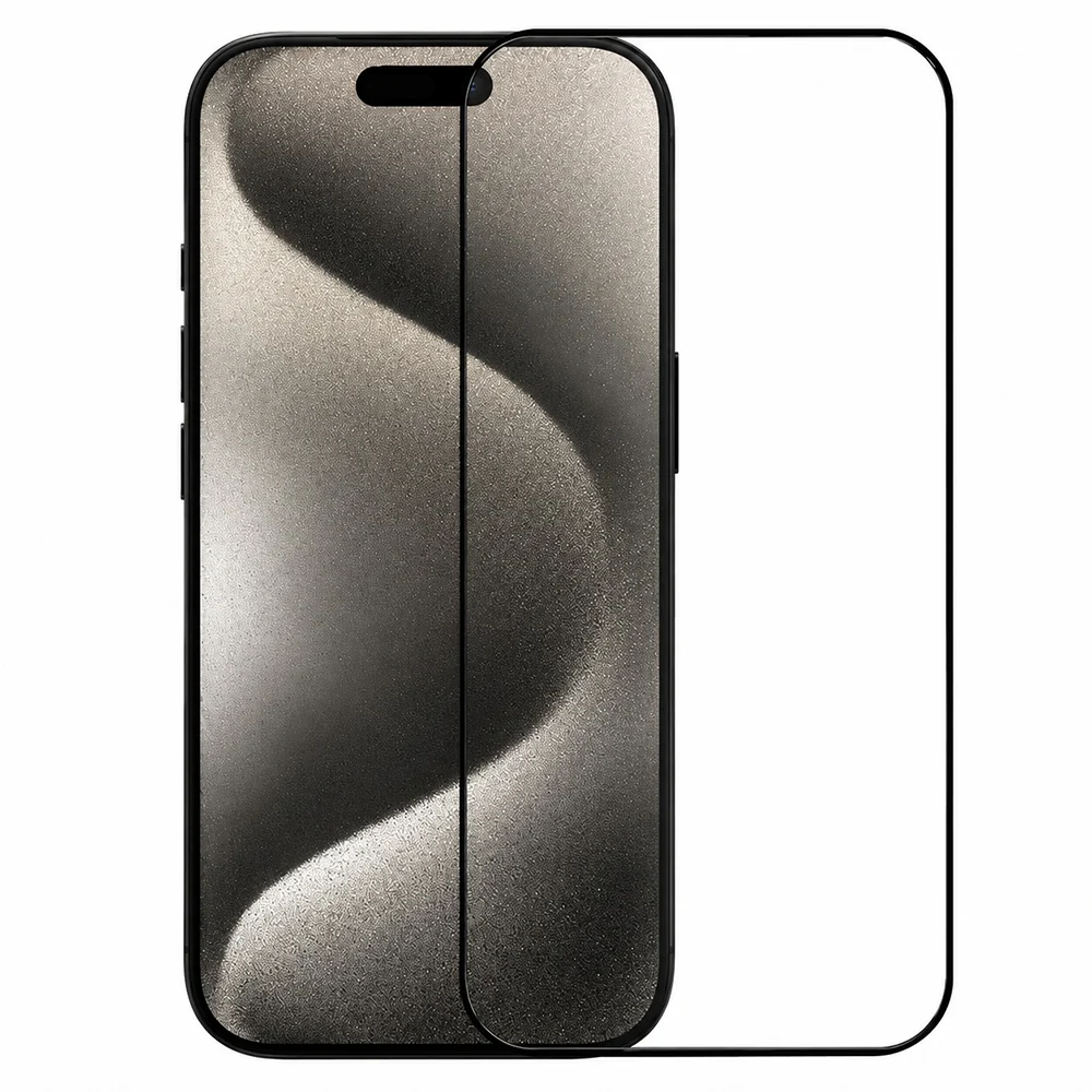 Pellicola protettiva per schermo Nillkin CP+ Pro per Apple iPhone 15 Pro Max, Vetro temperato, Full Glue, Nero — 1
