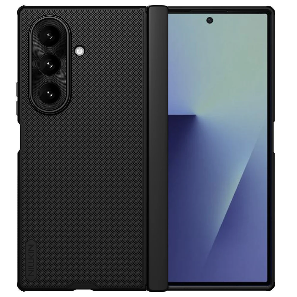 Custodia per Samsung Galaxy Z Fold7 F966, Nillkin, Super Frosted Shield, Nera — 1