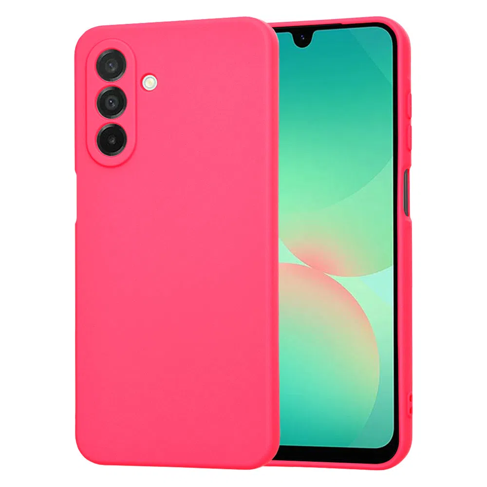Custodia per Samsung Galaxy A26 A266, Techsuit, SoftFlex, Rosa Scuro — 1