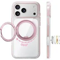 Custodia MagSafe per Apple iPhone 18 Pro / 17 Pro, Torras, Ostand O3 Light, Rosa