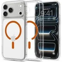Custodia MagSafe per Apple iPhone 18 Pro Max / 17 Pro Max, Spigen, Ultra Hybrid, Trasparente Arancione ACS12122