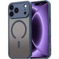Custodia MagSafe per Apple iPhone 18 Pro / 17 Pro, Techsuit, HaloFrost II, Blu Navy