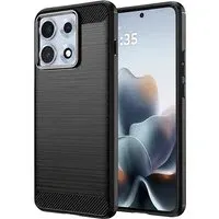 Custodia per Motorola Edge 70 Max, Techsuit, Carbonio, Nera