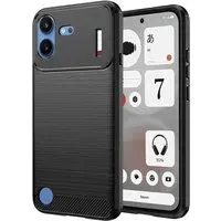 Custodia per Nothing Phone (4b), Techsuit, Carbonio, Nera