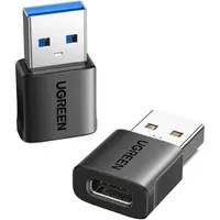 Adattatore Dati e Ricarica USB-C - USB-A UGREEN US701 (45275), Set 2 pezzi, Nero