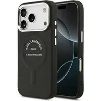 Custodia MagSafe per Apple iPhone 18 Pro Max / 17 Pro Max, Karl Lagerfeld, EMB. Anello Logo Karl RSG, Nera