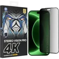 Pellicola protettiva per schermo Privacy Lito D+ Max 4K per Apple iPhone 18 Pro, Vetro temperato, Colla completa