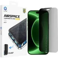 Pellicola protettiva per schermo Privacy Lito Airspace Border per Apple iPhone 18 Pro / 17 Pro, Vetro temperato, Full Glue