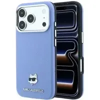 Custodia MagSafe per Apple iPhone 18 Pro Max / 17 Pro Max, Karl Lagerfeld, Grained Choupette Head, Bleu