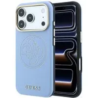 Custodia MagSafe per Apple iPhone 18 Pro Max / 17 Pro Max, Guess, Perforata 4G, Blu