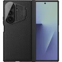 Custodia MagSafe per Samsung Galaxy Z Fold7 F966, Nillkin, CamShield Pro con copriobiettivo trasparente, Nera