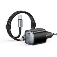 Caricatore da rete con cavo USB-C Mcdodo Nano CH-8262, 65W, 3.25A, 1 x USB-C, Nero
