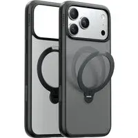 Custodia MagSafe per Apple iPhone 18 Pro / 17 Pro, Torras, Ostand Spin, Nera