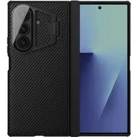 Custodia per Samsung Galaxy Z Fold7 F966, Nillkin, CamShield Prop con copertura trasparente per lente, Nera