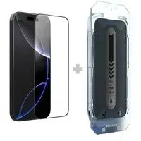 Pellicola protettiva per schermo Nillkin CP+ Pro con applicatore per Apple iPhone 16 Pro Max, vetro temperato, adesivo completo, nero