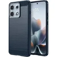 Custodia per Motorola Edge 70 Max, Techsuit, Carbonio, Blu