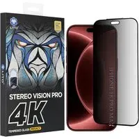 Pellicola protettiva per schermo Privacy Lito D+ Max 4K per Apple iPhone 18 Pro Max, Vetro temperato, Full Glue