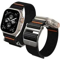 Cinturino Spigen DuraPro Flex per Apple Watch 49mm / 46mm / 45mm / 44mm Series, Nero Arancione AMP05981