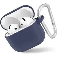 Custodia Blueo Liquid per Apple AirPods 4, Blu Navy