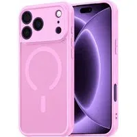 Custodia MagSafe per Apple iPhone 18 Pro / 17 Pro, Techsuit, HaloFrost II, Rosa