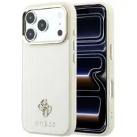 Custodia MagSafe per Apple iPhone 18 Pro Max / 17 Pro Max, Guess, Saffiano Small 4G Classic, Beige