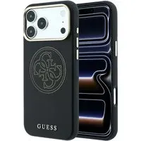 Custodia MagSafe per Apple iPhone 18 Pro / 17 Pro, Guess, Perforated 4G, Nera