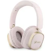 Auricolare Bluetooth Guess Rectangle Metal Script, A2DP, Rosa