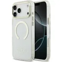 Custodia MagSafe per Apple iPhone 18 Pro Max, Guess, Contorno Metallico, Dorata