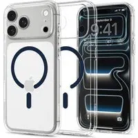 Custodia MagSafe per Apple iPhone 18 Pro / 17 Pro, Spigen, Ultra Hybrid, Trasparente Blu Navy ACS12158