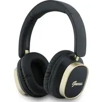 Auricolari Bluetooth Handsfree Guess Rectangle Metal Script, A2DP, Nero